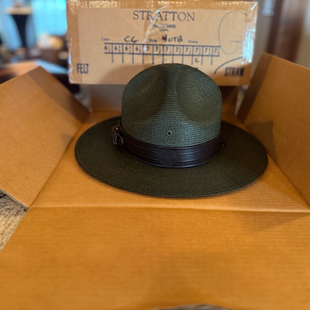 Men's Olive Green Campaign Hat